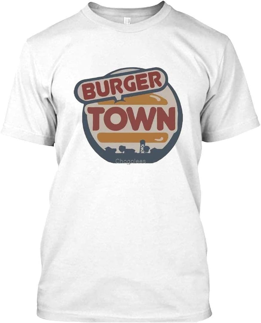 Burger Town mw2 Shirt DMN0211 t-Shirts Black S белый