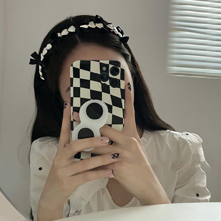 Bågar i koreansk stil Hårband hår kvinna metall hjärta fjäril hårrosetter flickor band mångsidiga enkla fina pannband accessoarer