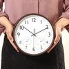 Fujiboeki Wall Clock Width 25.5 X Depth 4.3 X Height 25.5 Cm Brown Miel 28199 Small with Temperature and Hygrometer