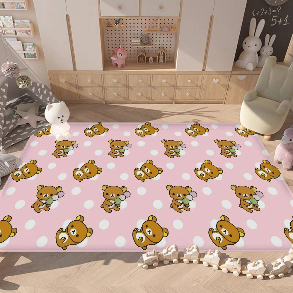 Classic Popular R-rilakkuma Cute Kitchen Mat Cheaper Anti-slip Modern Living Room Balcony Printed Modern Home Decor