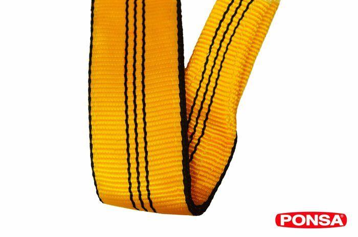 Corde - Ponsa - 030191004108 - Polyester Haute Ténacité - 380x30x35 Cm - Sécurité 7:1