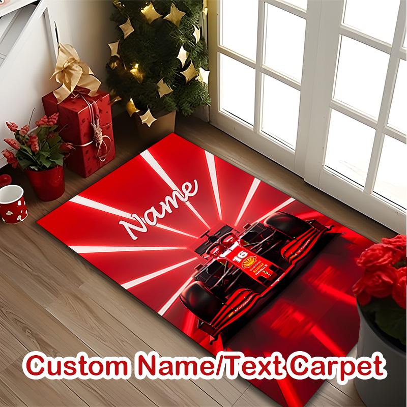 1pc Formula 1 Racing Car (5) Rug, Comfortable Printed Home Area Carpet, Cozy Office Chair Rug