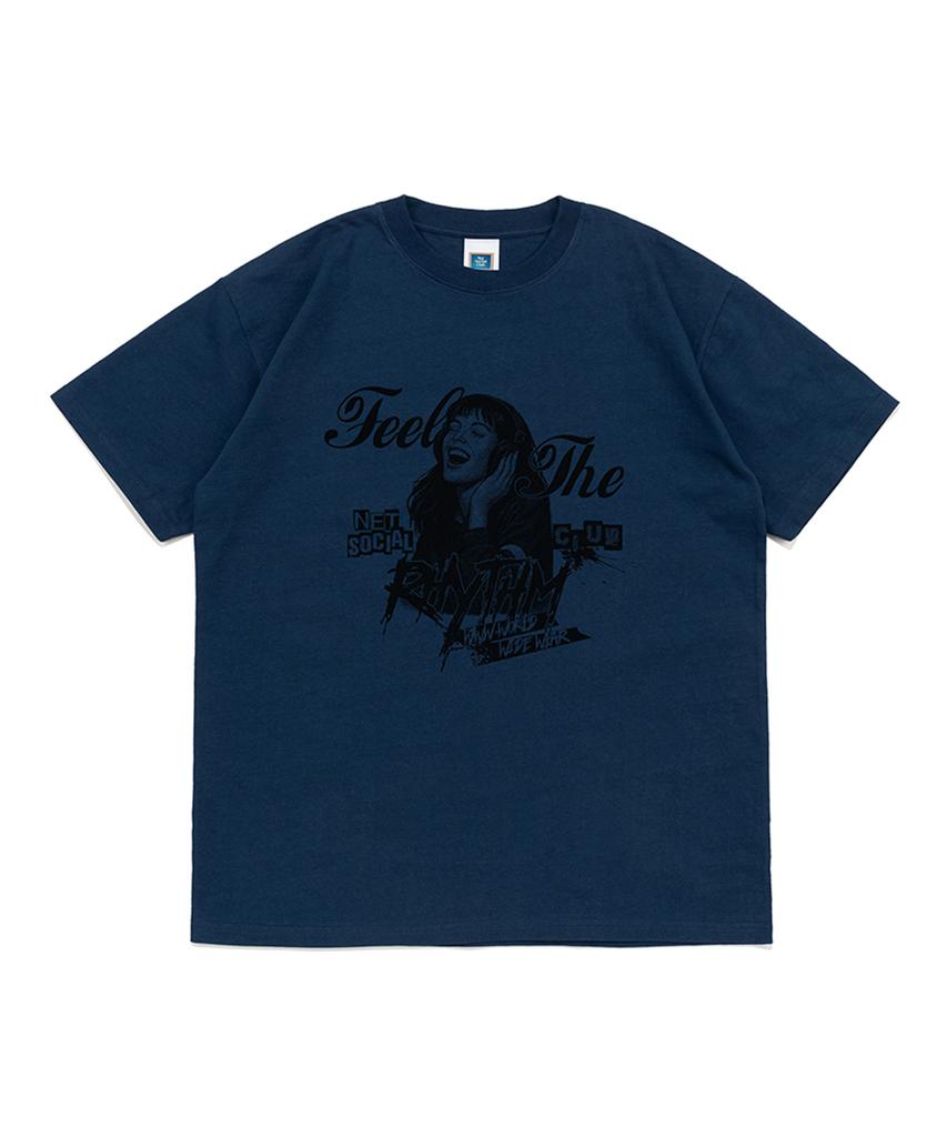 NET SOCIAL CLUB Feel The Rhythm Tee (Dark Blue)