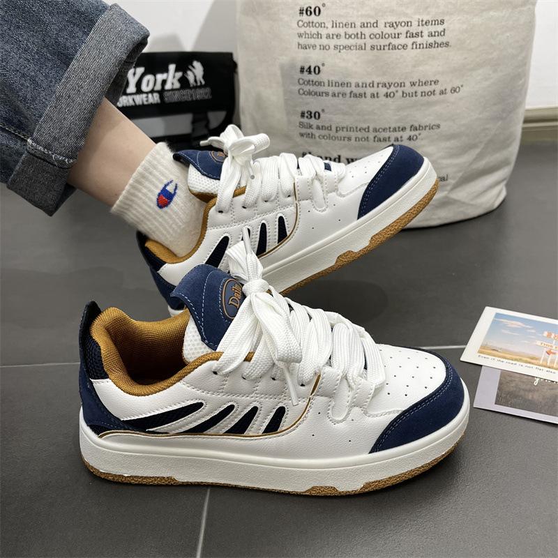 

Autumn new product student couple casual bread shoes chic contrasting colors versatile German training sports board shoes women 40