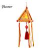 Kindergarten Art Project Supplies Chinese Style DIY Lantern Making Kit, Handmade Triangle Shaped Handheld Educational Craft Set for Kids with