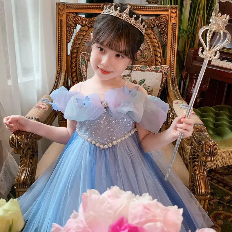 MIMIHELLO Girls  Fairy Princess Summer Dress 140