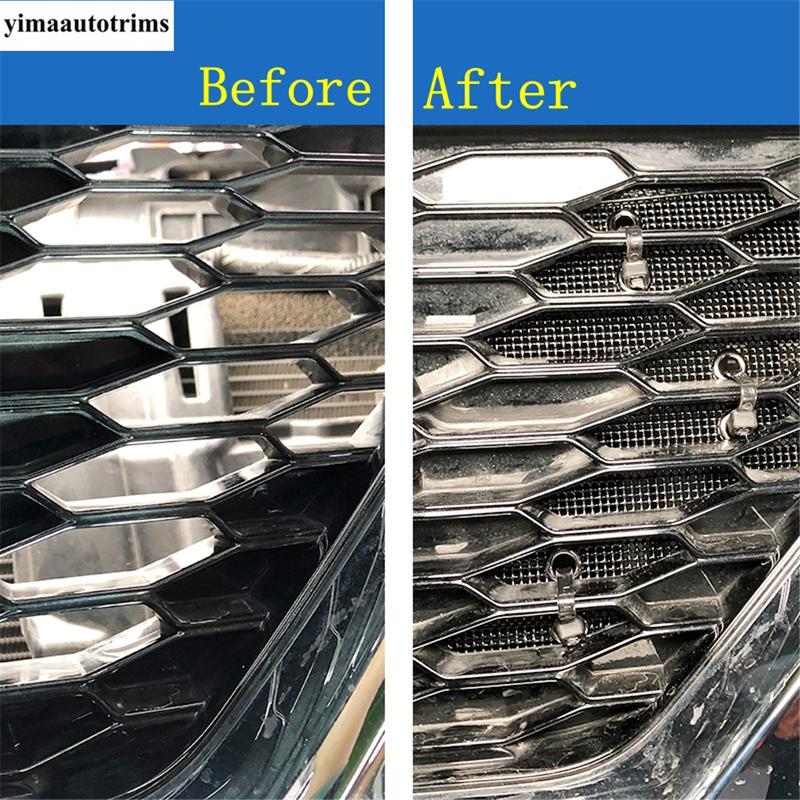 Car Front Middle Grille ect Screening Mesh ert Net Protection Trim Accessories Exterior For Peugeot 2008