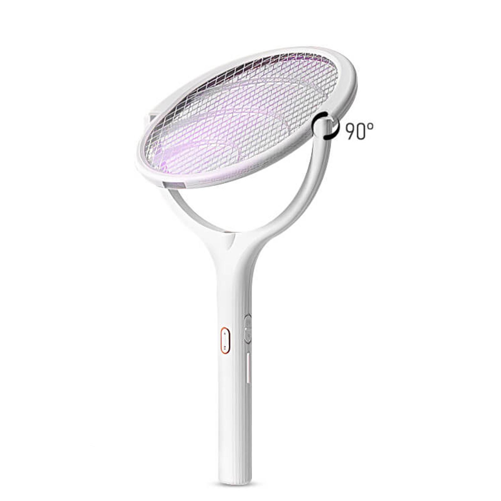 

Вращающаяся на 90 градусов лампа для мухобойки с УФ-светом и USB-зарядкой, летняя мухобойка One Size белый