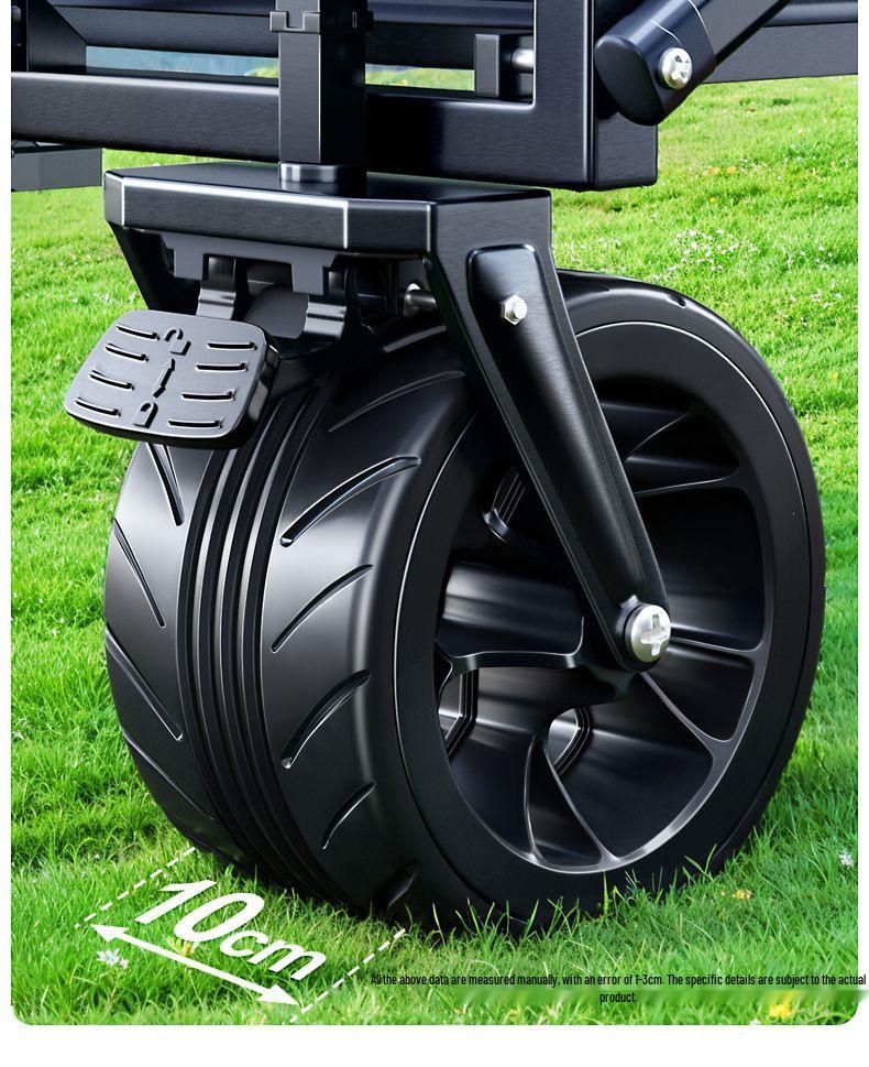 Foldable Outdoor Camping Cart - Portable Trolley for Travel and Picnic Essentials