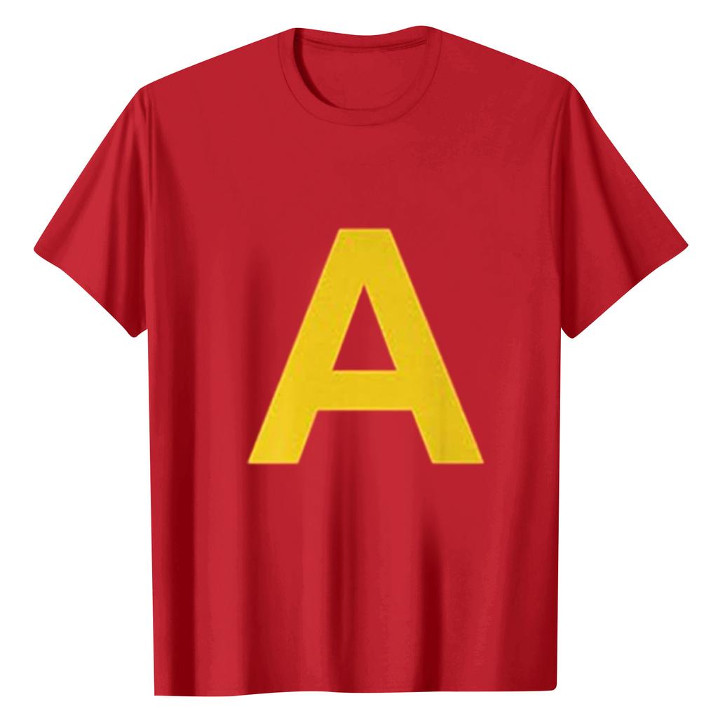 Women's Letter Print Casual Round Neck Short Sleeve Top