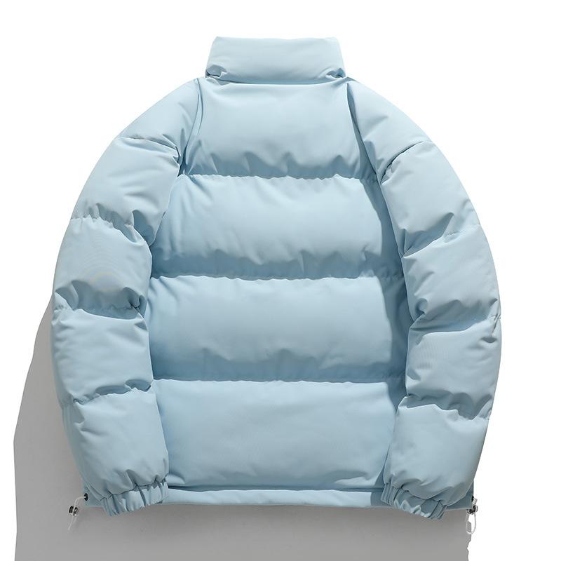 Men's Casual Cotton Jacket Hooded Solid Color Winter Daily    