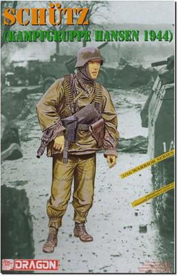 Platz Dragon 1/16 WWII German Waffen-SS Hansen Combat Team Soldier Plastic Model DR1623 (Person)