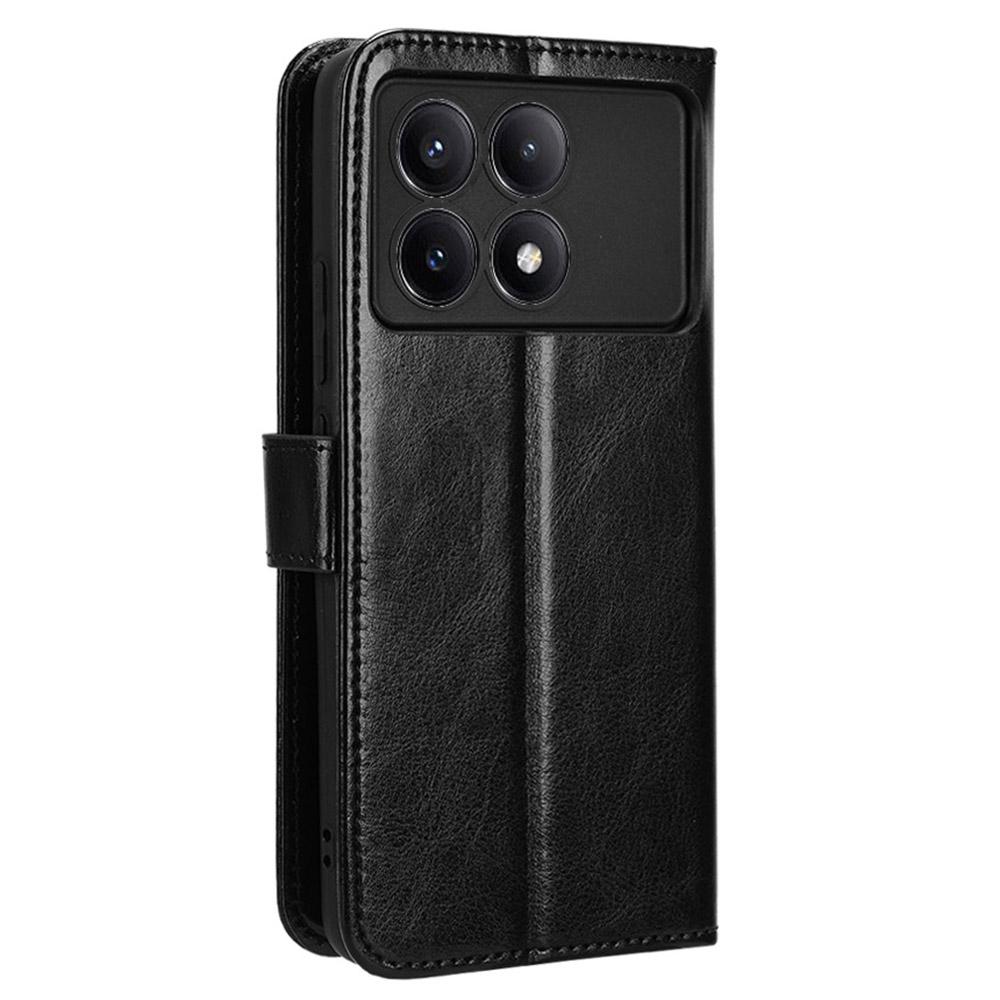 For Xiaomi Redmi K70E 5G/Poco X6 Pro 5G Wallet Case 3 Card Slots TPU Interior Protective Cover