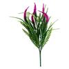 Artificial Five-Head Nine-Tail Grass Faux Plant Decorative Greenery for Home Office Tabletop Arrangement and Indoor Outdoor Display