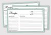 Inkdotpot Recipe Card 6x4 inch Single-Sided Recipe Design Cards Classic Border Recipe Cards Wedding-Bridal Shower-Baby Shower- Pack of
