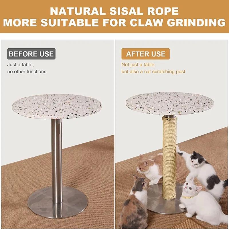 Kratzseil für Katzen DIY Natürliches Sisalseil Spielzeug Katzenpfote Kralle Möbel Schutz Katze Baum Turm Klettergerüst Befestigungsseil