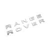 Chrome Silver Range Rover Front Grill Bonnet Badge Emblem Bonnet And Back Boot Lettering Badge (pack Of 2)