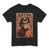 Antifa TShirt Unisex Propaganda Graphic TShirt Soviet Style Antifascist Retro Design Striking Rebellion Shirt Activists Allies