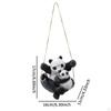 Hanging Panda Sculpture, Garden Statue, Cute Decoration, Animal Figurine Resin Ornament for Yard