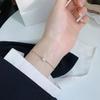 Beixi S925 Sterling Silver Korean Geometric Zircon Bracelet