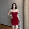 2026 Strapless Pleated Bodycon Mini Dress - Chest-Enhancing Nightclub Outfit
