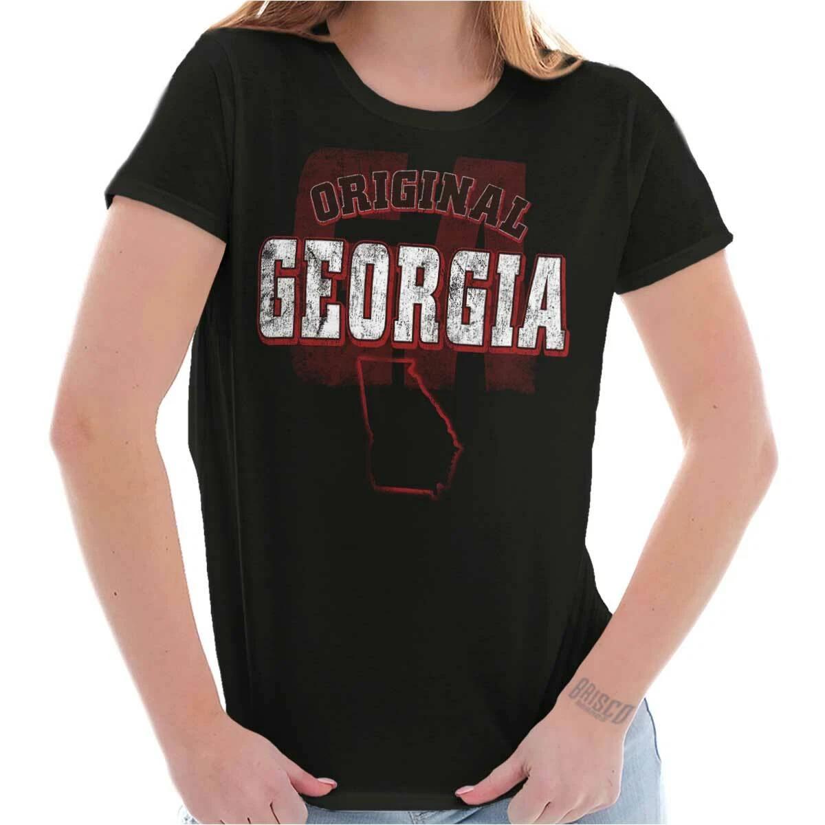 Georgia Original Hometown Vacation Gift GA Womens Top Junior Graphic Tee XXL
