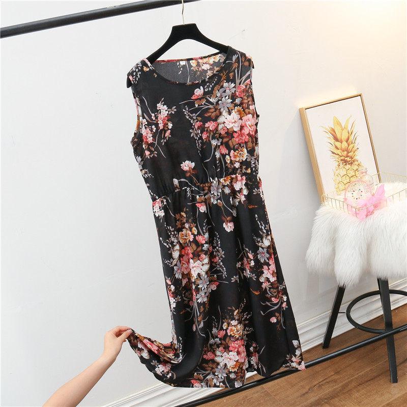 

Mother s Wear Casual Short-Sleeve T-Shirt Dress for Middle-Aged & Elderly Women - Trendy Summer Fashion M