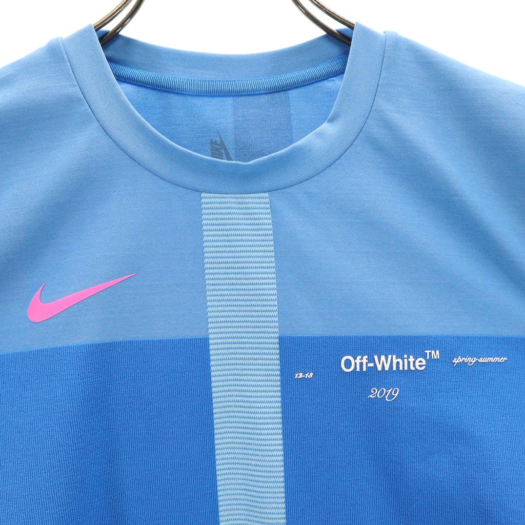 NIKE x OFF-WHITE collaboration running Long sleeve Wear S light blue tops Women Used