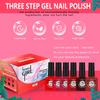 60 Colors Solid Gel Polish Set Glass Nail Art Kit Bright White Versatile One Color Per Bottle