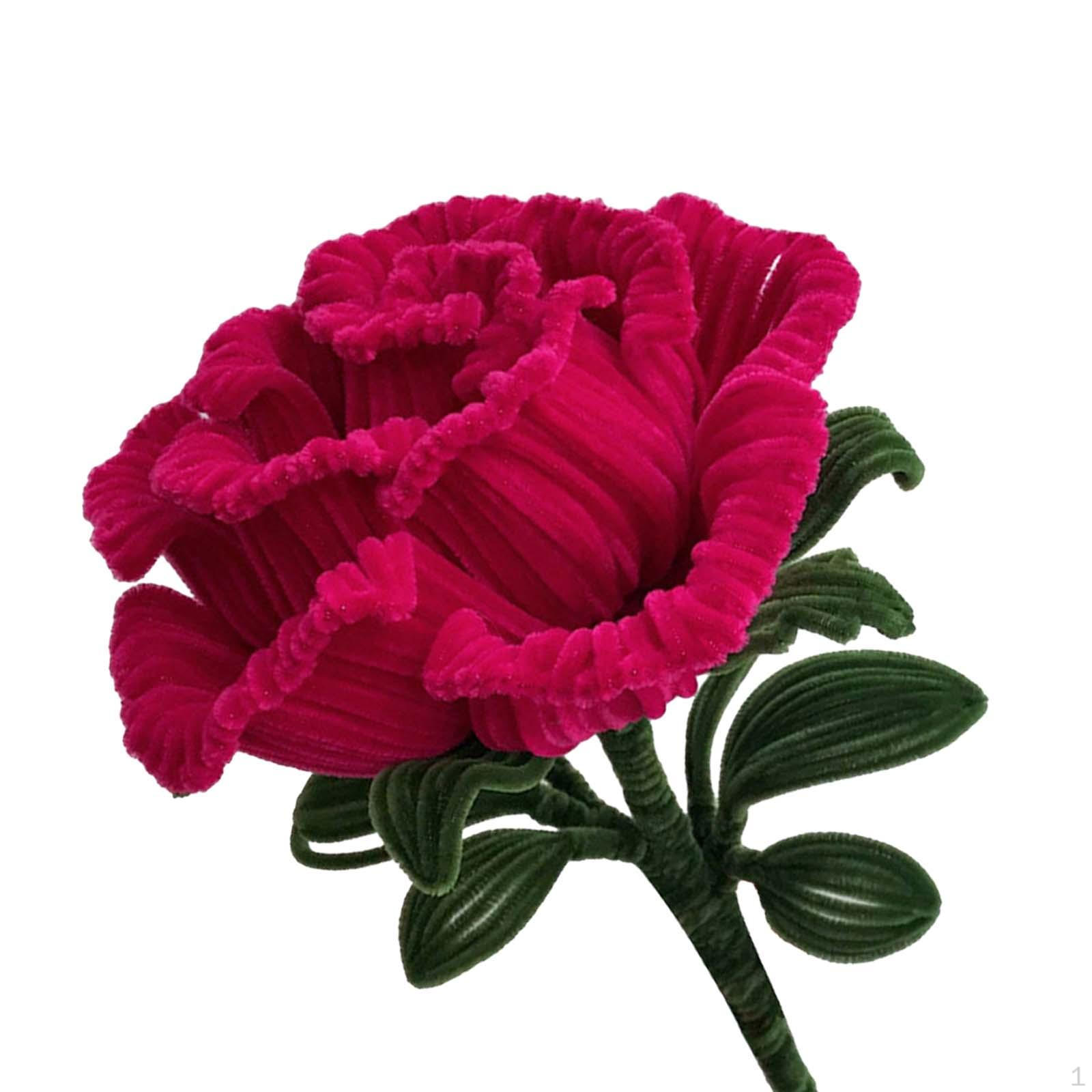 

Bouquet of Twisted Sticks, Handmade Flowers, DIY Material Package, Creative Artificial Flowers for рожевий червоний колір