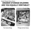 dailyStorage Cabinet Divider Board Adjustable 4pcs Set Household Combination for Closet Drawer DIY Partition Insert Boards