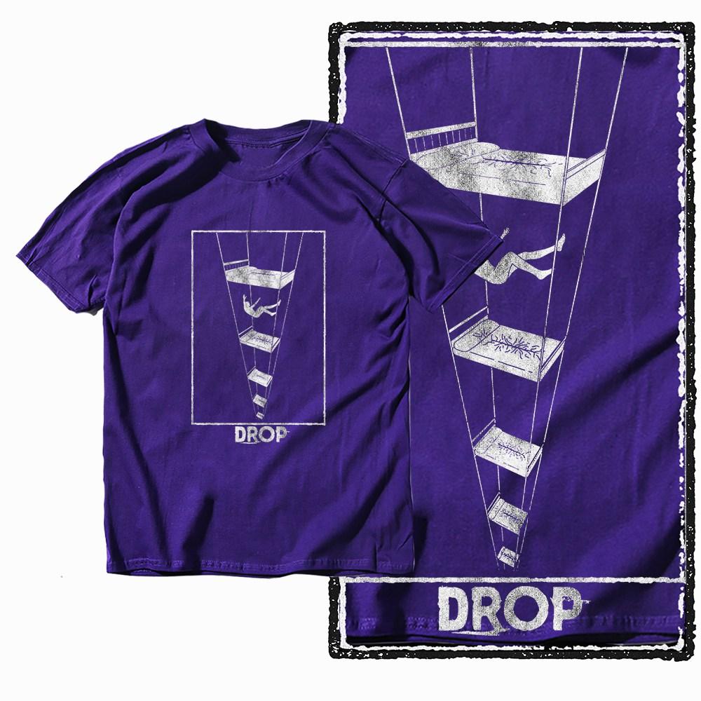 G09 Lila Baumwolle Unisex Große Größe Kreatives GrafikT-Shirt Streetwear Cool Vintage Rundhals Unisex T-Shirt Tshirt