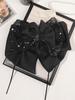 1PCS Black Large Bow Hair Claw Clips for Women Girls,Hair Barrette Clamps for Thick Thin Hair,Fashion Hair Accessories Styling