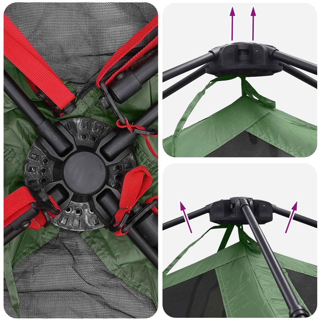 Instant Tent Green 305 x 275 x 190 cm Polyester and Steel