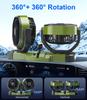 5V/12V/24V Car Dual Head Fan 2 Wind Speed Strong Airflow With 360° Rotatable USB Cigarette Lighter Vehicle Air Cooling Fan