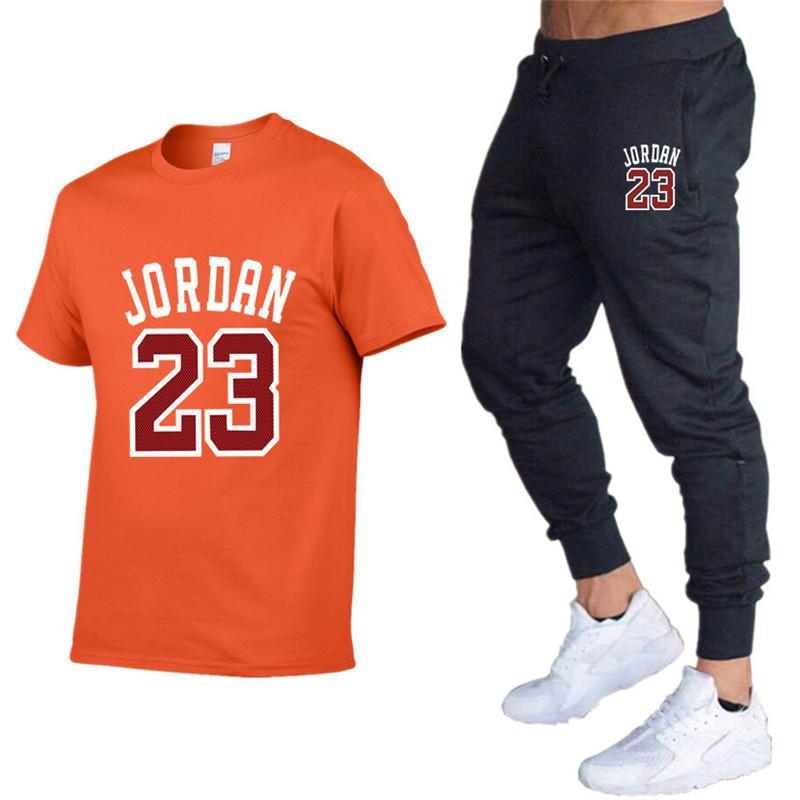 Verano Conjuntos Hombre Camisetas Pantalones Dos Piezas Sets Chándal Casual  Casual Camiseta Casual Estampado Jordan 23 Trouse comprar a buen precio —  entrega gratuita, reseñas reales con fotos — Joom