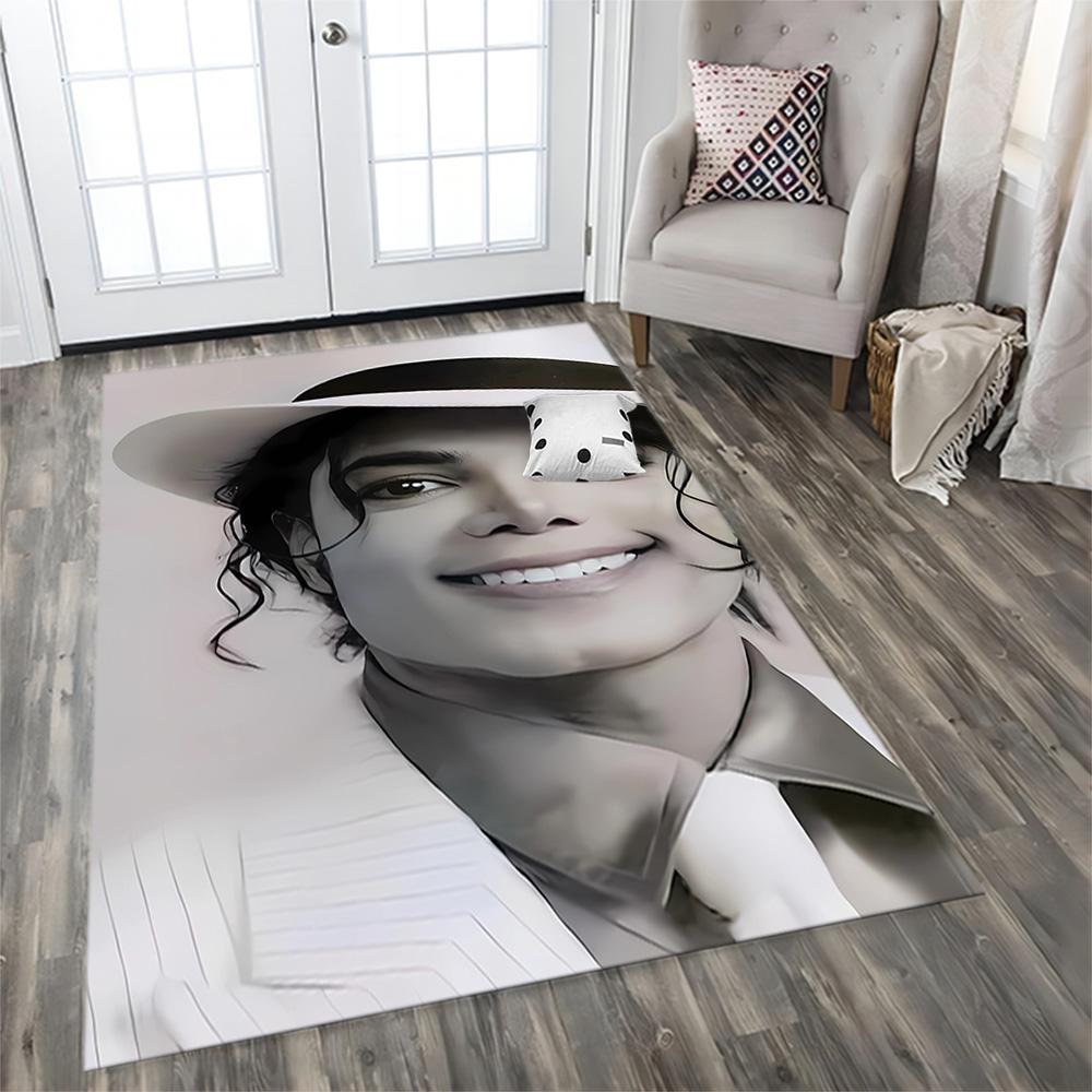 King Of Pop Legend Rug for Living Rooms, Bedrooms, Home Décor, and As Gifts.