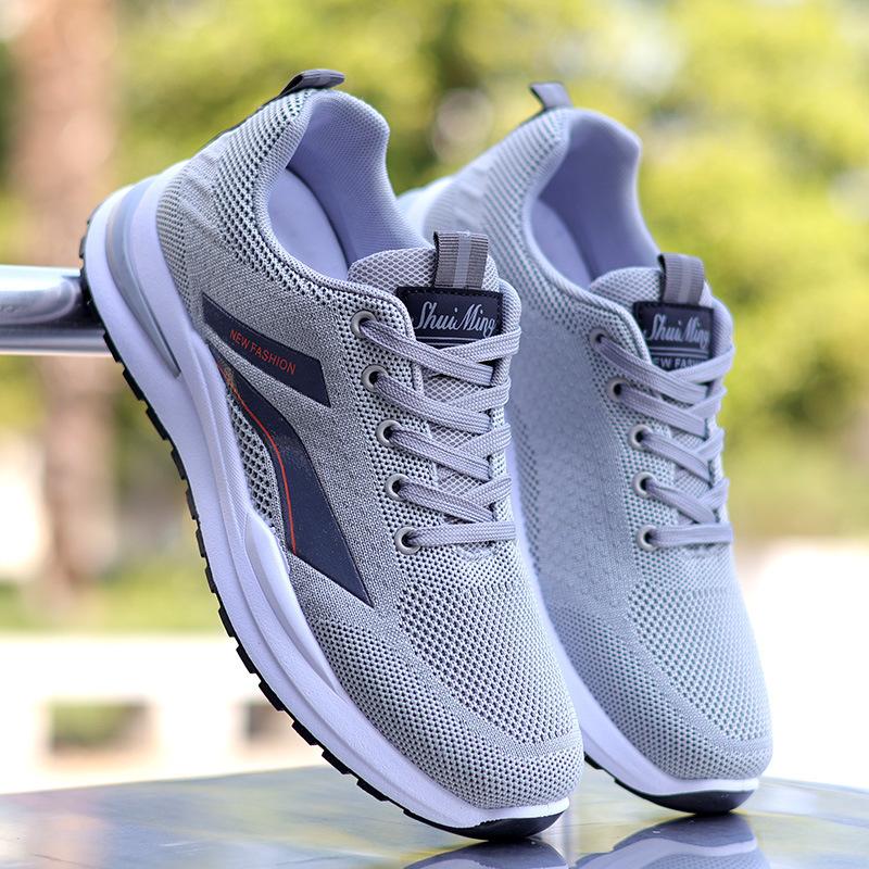 Men's shoes new mesh breathable sports shoes men's soft-soled non-slip running shoes versatile casual shoes