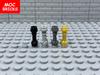 50 Stück/Los MOC Steine Waffe 577 15556 23306 64567 Griff Gerade Actionfigur Bausteine Kinderspielzeug