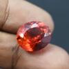 Natural 10.50 Carat Oval Cut CERTIFIED Orange Ceylon Sapphire Loose Gemstone