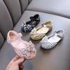 Spring-autumn New Style Ladylike Baby Girl Girls' Princess Rhinestone Flat Shoes, Leather Shoes, Dance Performance Shoes
