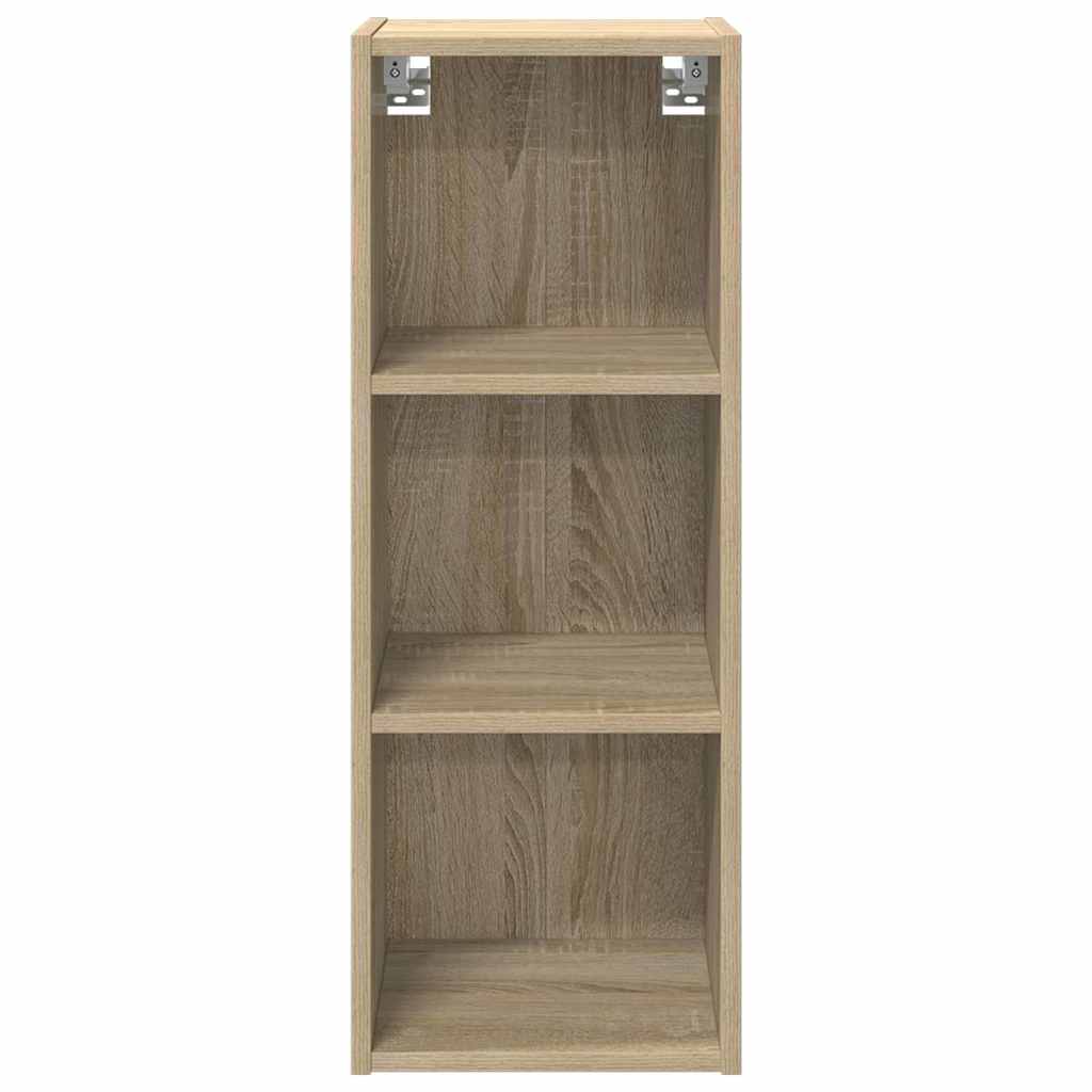 Wall Mounted Cabinet in Sonoma Oak Finish 30 x 29.5 x 80 cm Particleboard