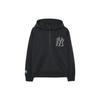 MLB New York Yankees Letterlos Schouder Rits Casual Hoodie Uniseks Bovenkleding Zwart 3ATRB0334-50CGS