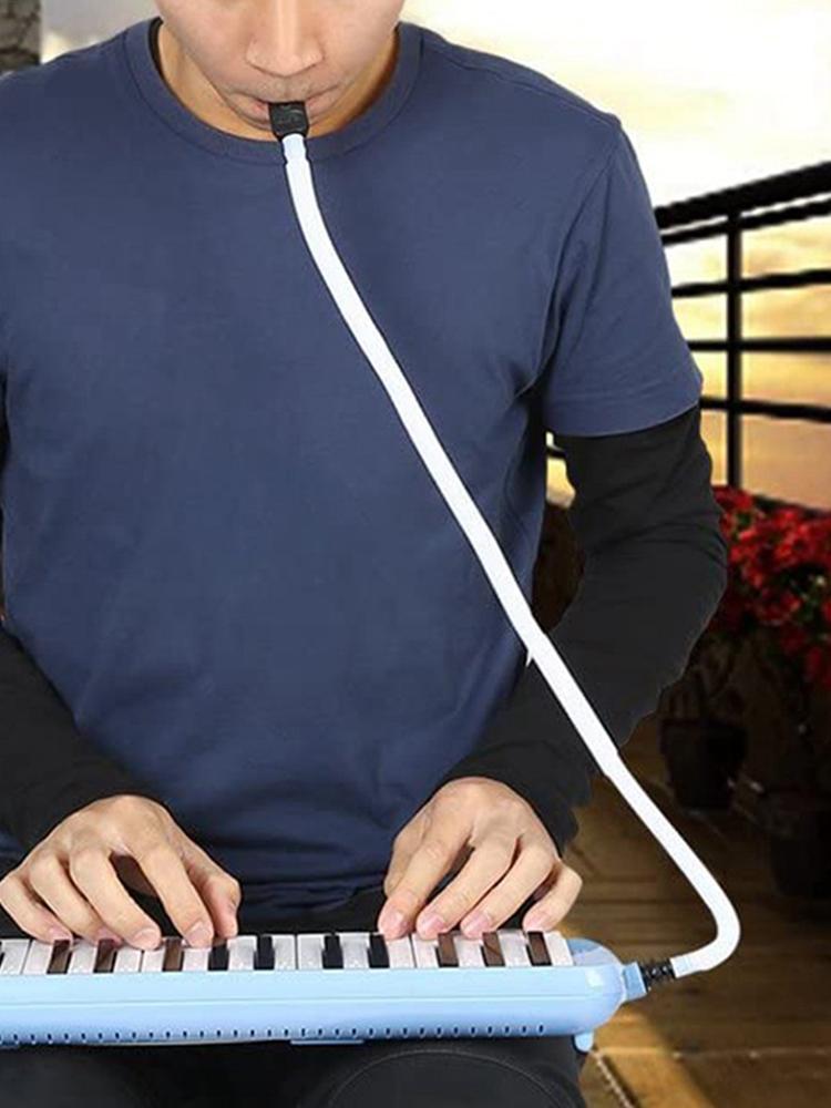 32/37 Keys Melodica Flexible Tube Portable Blowpipe Mouth Organ Pianica Mouthpiece Lightweight Portable Music Elements