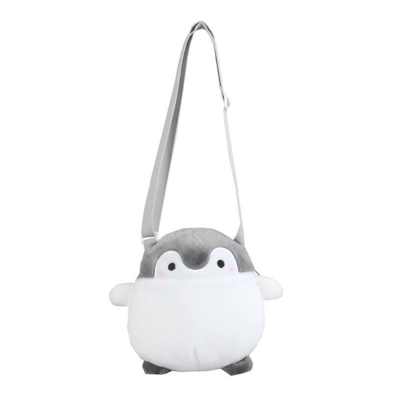 

Penguin Plush Crossbody Bag For Girls With Zipper Closure And Interior Pocket