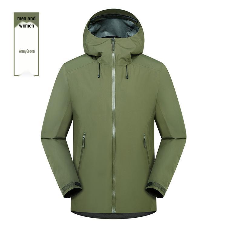 Men's and Women's Ultra-Light Waterproof Three-Layer Outdoor Jacket for Fishing and Mountaineering