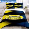 3PCS North Queensland Rugby Bedding Set 2D Printing (Includes 1 Duvet Cover + 2 Pillowcases Coreless), Bedroom decor,Fan gift