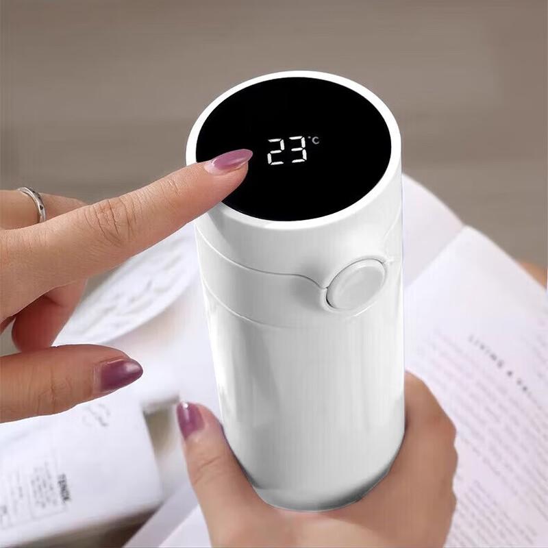 Shangqi 316 Stainless Steel Pop-Up Lid Thermos with Temperature Display