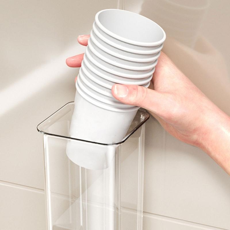 Without Drilling Paper Cup Storage Rack Home Accessory Stylish for Desk and Table Use Various Occasions Organizers