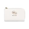 Paul Joe Accessoires Zipper Key Case Smart Key Compatible Chrysanthemum Metal Ivory & L-Shaped PJA-W1316